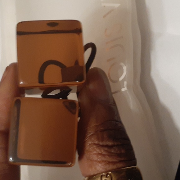 LOUIS VUITTON BROWN RESIN HAIR CUBE AUTHENTIC - Picture 2 of 4